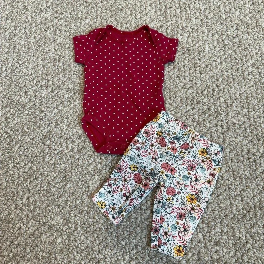 Carters Girls Outfit Set Size‎ Newborn